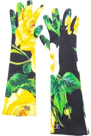 Dolce & Gabbana Femme, Accessoires, Multicolore, Taille: M Gants Soirée Fleurs