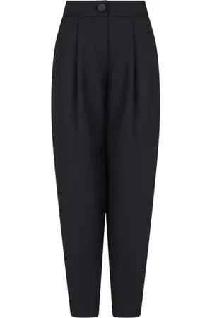 Armani Exchange Femme, Pantalons, Noir, Taille: 42 FR Pantalon noir avec pinces