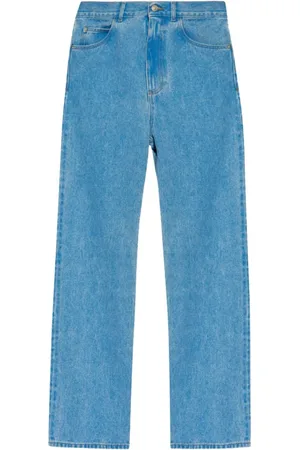 Marni Homme, Jeans, Bleu, Taille: W30 Jean Bleu avec Application Logo