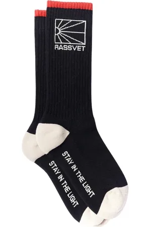 Rassvet Homme, Sous-vêtements, Noir, Taille: M Chaussettes en Coton avec Logo