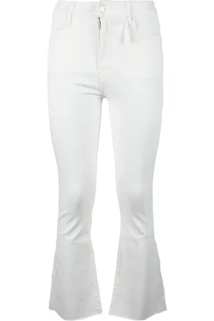 Cycle Femme, Jeans, Blanc, Taille: W32 Jean en denim extensible