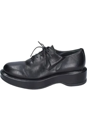 Moma Femme, Chaussures, Noir, Taille: 37 EU Élégantes Ballerines Lacées en Cuir