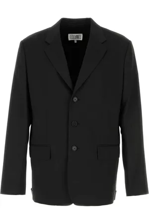 Maison Margiela Homme, Vestes, Noir, Taille: S Blazer en Jersey