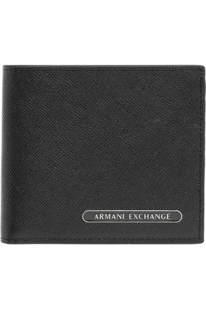 Armani Exchange Homme, Accessoires, Noir, Taille: ONE Size Portefeuille Simple avec Emplacements pour Cartes