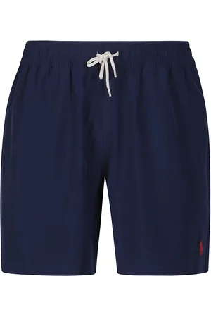 Ralph Lauren Homme, Maillots de bain, Bleu, Taille: L Navy Swim Mid Trunk