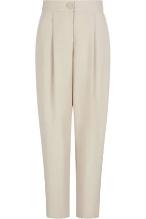 Armani Exchange Femme, Pantalons, , Taille: 38 FR Pantalon en twill avec pinces fermeture bouton