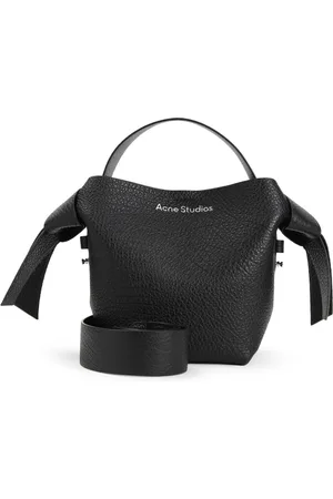 Acne Studios Homme, Sacs, Noir, Taille: ONE Size Sac à main en cuir grainé