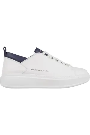Alexander Smith Homme, Chaussures, Blanc, Taille: 41 EU Wembley MAN Blue