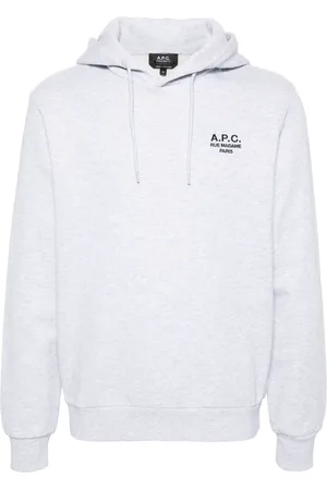 A.P.C. Homme, Sweatshirts et sweats à capuche, Gris, Taille: L Sweat à capuche en coton, divers coloris