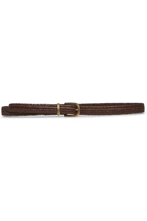 Brunello Cucinelli Femme, Accessoires, Brun, Taille: M Ceintures en Cuir Marron