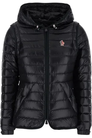 Moncler Femme, Vestes, Noir, Taille: 38 FR Doudoune noire avec logo