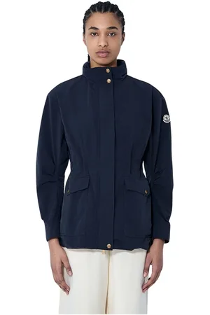 Moncler Femme, Vestes, Noir, Taille: 38 FR Parka à Capuche avec Cordon de Serrage