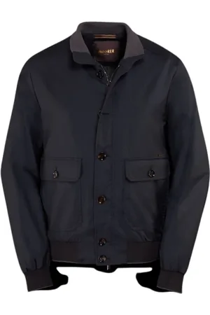MOORER Homme, Vestes, Bleu, Taille: XL Bomber Vestes