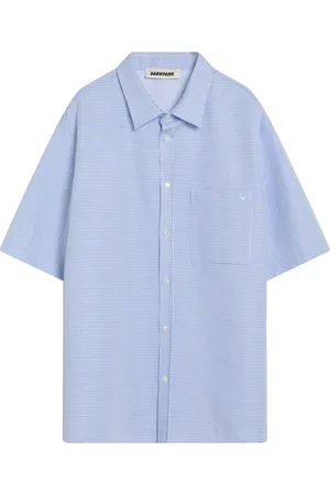 DARKPARK Homme, Chemises, Bleu, Taille: L Chemise à manches courtes