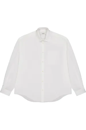 LANEUS Homme, Chemises, Blanc, Taille: M Chemise Blanche à Boutons Manches Longues