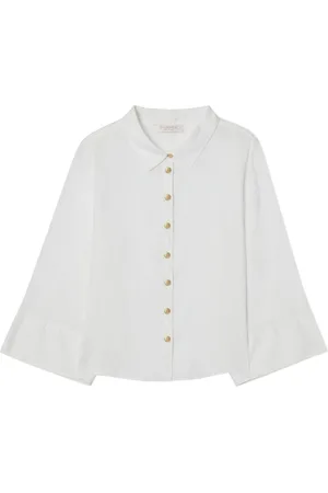 BUSNEL Femme, Blouses et Chemises, Blanc, Taille: 46 FR Chemise Romy