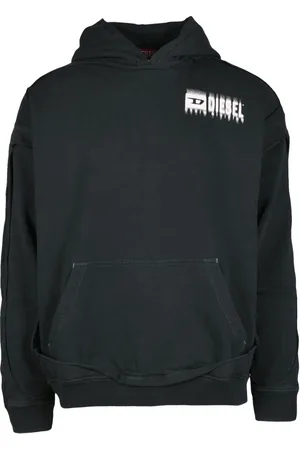 Diesel Homme, Sweatshirts et sweats à capuche, Noir, Taille: L Sweat en Coton