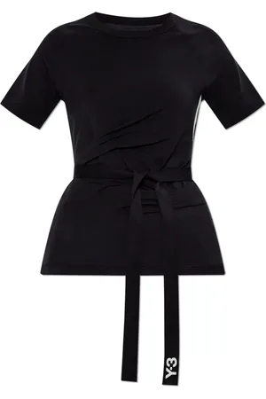 Y-3 Femme, Tops, Noir, Taille: 38 FR T-shirt avec cordon de serrage