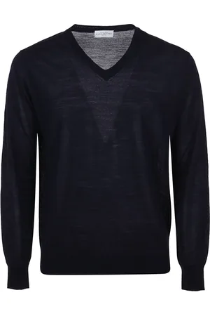BALLANTYNE Homme, Pulls, Bleu, Taille: 3XL Navy V Neck Pullover Sweater