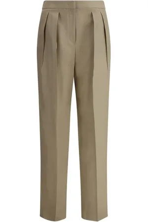 Giorgio Armani Femme, Pantalons, , Taille: 38 FR Pantalon en Shantung de Soie Plissé