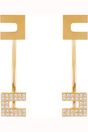 Elisabetta Franchi Femme, Accessoires, Jaune, Taille: ONE Size Lustre Laiton/Verre