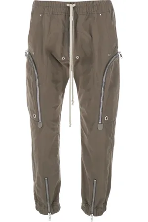 Rick Owens Homme, Pantalons, Gris, Taille: L Pantalon Cargo Gris Bauhaus Tissu Tech