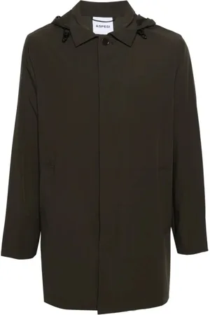 Aspesi Homme, Vestes, Vert, Taille: M Stadio Nylon Raincoat