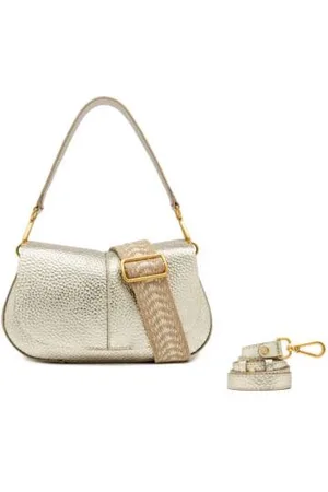 Gianni chiarini Femme, Sacs, Jaune, Taille: ONE Size Sac en cuir structuré avec double portabilité