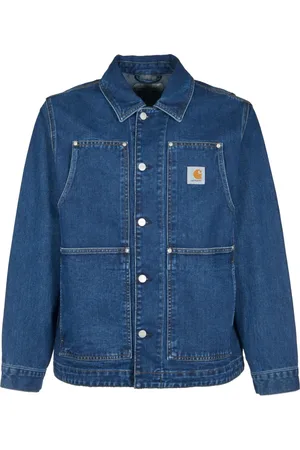Carhartt Homme, Vestes, Bleu, Taille: S Veste à double devant pour hommes
