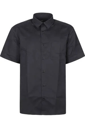 A.P.C. Homme, Chemises, Bleu, Taille: M Chemise à Manches Courtes Ross