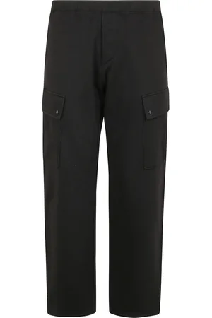 C.P. Company Homme, Pantalons, Noir, Taille: L Pantalon de survêtement en molleton avec poches cargo