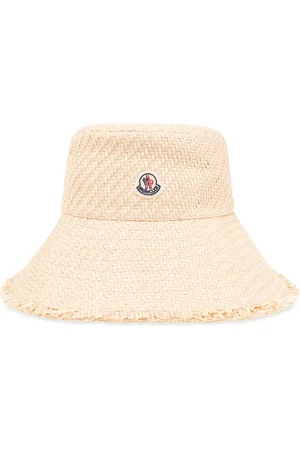 Moncler Femme, Accessoires, , Taille: L Bob Chapeau Tissé à Écusson Logo