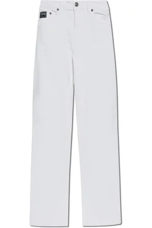 VERSACE Homme, Jeans, Blanc, Taille: W35 Jean avec coutures sur les jambes