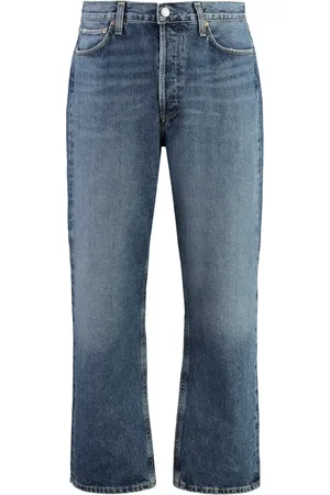 AGOLDE Homme, Jeans, Bleu, Taille: W33 Jean droit vintage avec détails métalliques