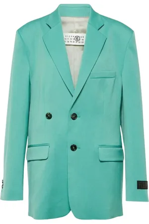 Maison Margiela Femme, Vestes, Vert, Taille: 38 FR Blazer Américain Split