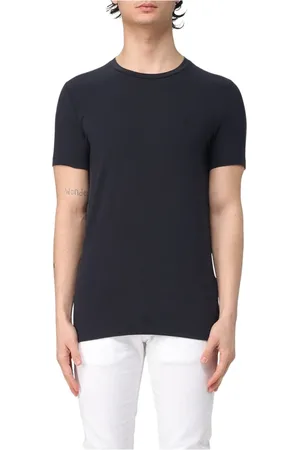 Dondup Homme, Tops, Bleu, Taille: M T-shirt en mélange de coton