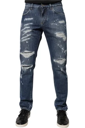 Dolce & Gabbana Homme, Jeans, Bleu, Taille: S Jeans Skinny Déchirés