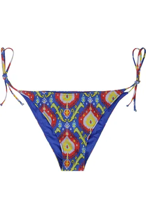 MC2 SAINT BARTH Femme, Maillots de bain, Multicolore, Taille: 40 FR Slip de bain multicolore avec lacets