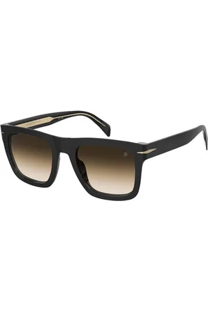 DB EYEWEAR BY DAVID BECKHAM Homme, Accessoires, Noir, Taille: 56 MM Lunettes de soleil plates Noir/Marron Ombré Style