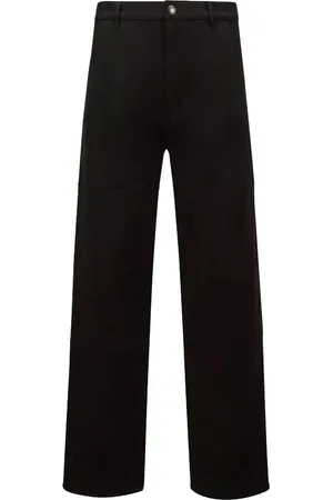 Moncler Homme, Pantalons, Noir, Taille: S Pantalon en Toile