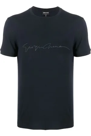 Giorgio Armani Homme, Tops, Bleu, Taille: M T-Chemises
