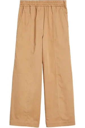 Max Mara Femme, Pantalons, , Taille: 40 FR Pantalon Large en Coton