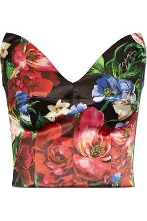 Dolce & Gabbana Femme, Tops, Multicolore, Taille: 34 FR Corset avec motif floral