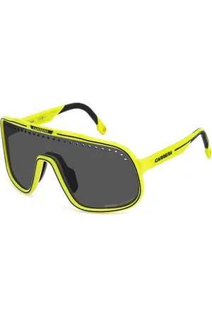 Carrera Homme, Accessoires, Vert, Taille: ONE Size Lunettes de Soleil Sportives Jaune Noir