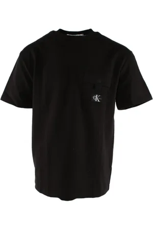 Calvin Klein Homme, Tops, Noir, Taille: S T-shirt Noir Oversize avec Élasthanne
