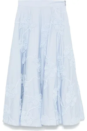 ROTATE Femme, Jupes, Bleu, Taille: 40 FR Jupe Patineuse