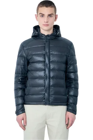 Moncler Homme, Vestes, Noir, Taille: XL Doudoune Courte à Capuche Matelassée
