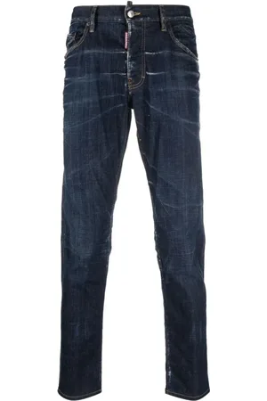 Dsquared2 Homme, Jeans, Bleu, Taille: 2XL Pantalon Bleu Foncé Noos