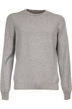 Gran Sasso Homme, Pulls, Gris, Taille: M Pull Slim Fit Laine Cachemire