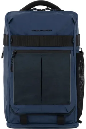 Piquadro Homme, Sacs, Bleu, Taille: ONE Size Sac Seau & Sac à Dos Bleu avec LED